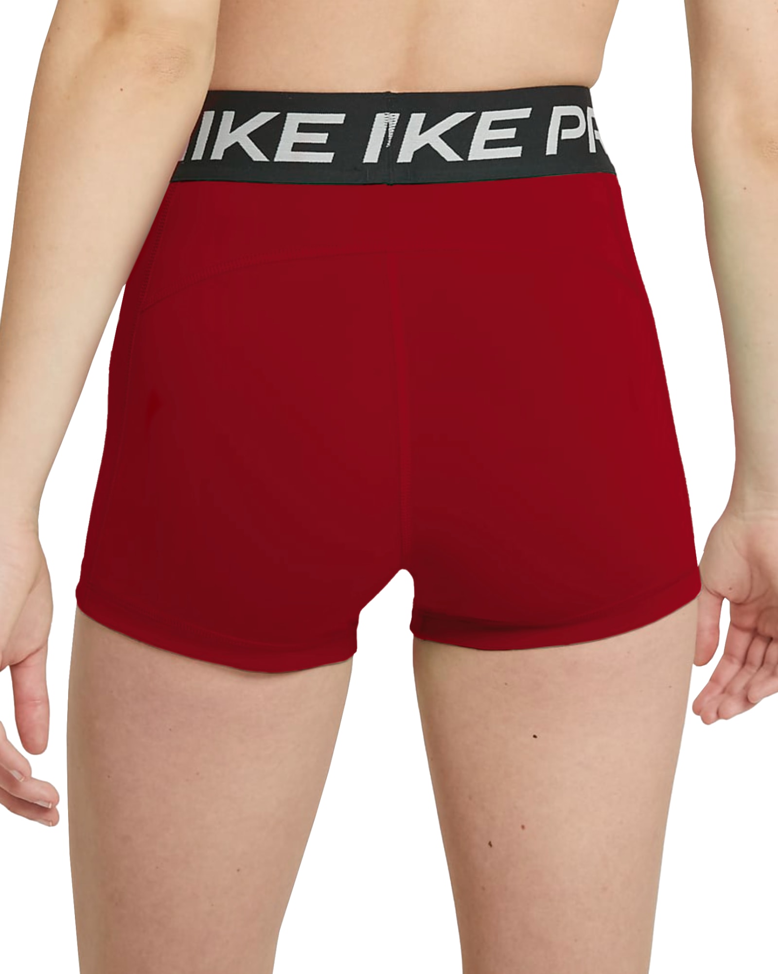 Red nike pro best sale spandex women's